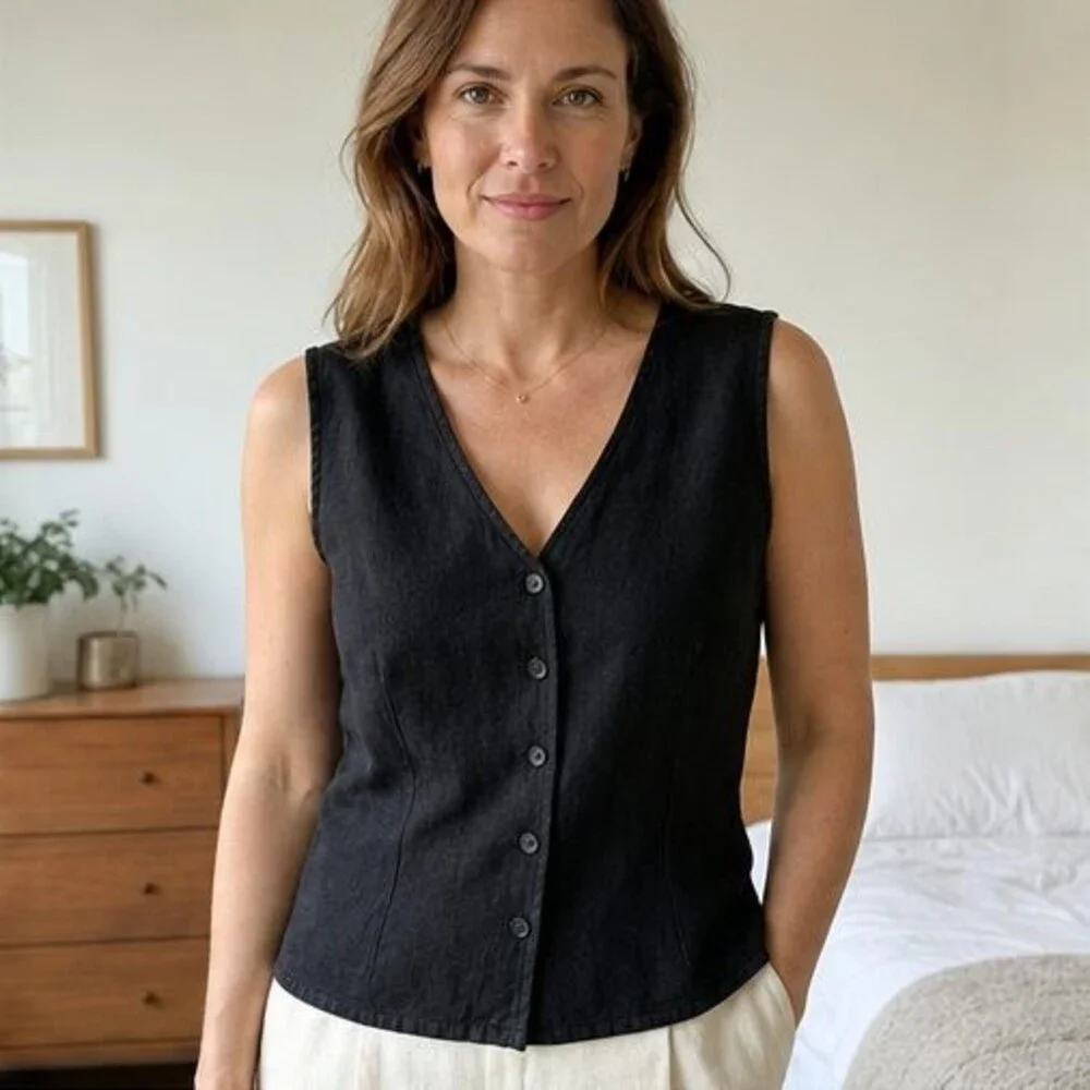 Burgundy Button Blouse